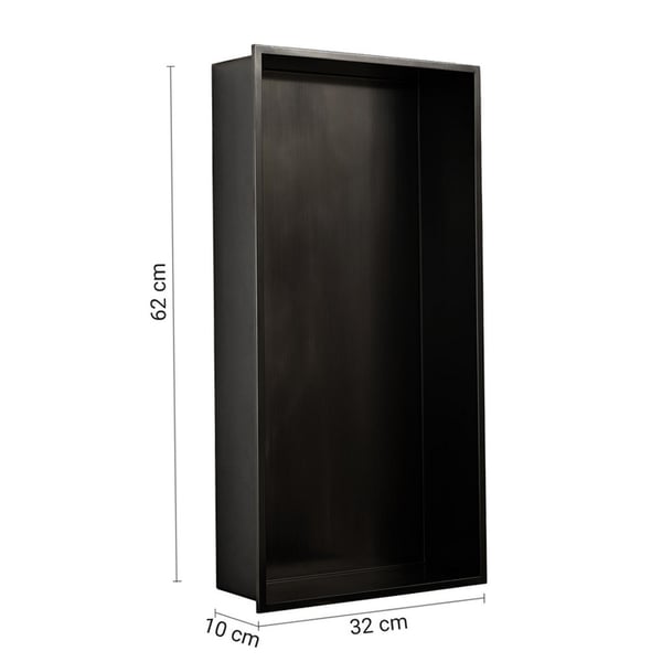 Εσοχή ντους Guest black 30x60 Gedy 249214